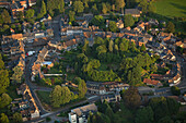 France, Eure (27), Lyons-la-Foret, Labeled Village The Most Beautiful Villages of France (aerial view)