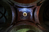 France, Correze, Collonges la Rouge, bell-shaped dome of red stone