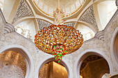 'Inside the Sheikh Zayed Grand Mosque; Abu Dhabi, United Arab Emirates'