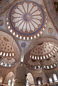 'Interior of the Blue Mosque; Istanbul, Turkey'