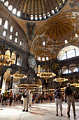 'Interior of Hagia Sofia (Aya Sofia) in Sultanahmet area; Istanbul, Turkey'
