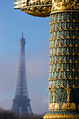 'Eiffel Tower and Place de la Concorde; Paris, France'