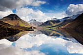 Mountains And Lake, Lake District, Cumbria, England, United Kingdom