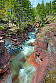 River Through Canyon, Waterton Lakes National Park, Alberta