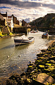 Boats On A River, Staithes, North Yorkshire, England