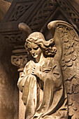 'Buenos Aires, Argentina; A Stone Statue Of An Angel In Recoleta Cemetery'
