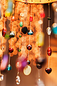 'Beads Hanging For Decoration In A Souk Restaurant; Tarifa, Cadiz, Andalusia, Spain'