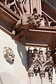 Detail Of Sandstone Animal Gargoyle In The Corner Of A Cathedral