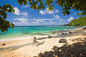 'A Beach And The Ocean; Princetown Kauai Hawaii United States Of America'