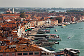 'Boats And Buildings Along The Lagoon; Venice, Italy'