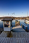 Dock In A Lake Harbor, Cumbria, England