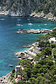 'Capri, Italy; Marina Piccola On The Mediterranean'