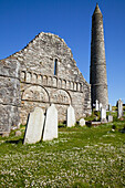 'Roundtower And Cemetery; Ardmore, County Waterford, Ireland'