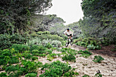 'Cycling over rugged terrain;Tarifa cadiz andalusia spain'
