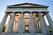 'Temple of hephaestus in ancient agora of athens;Athens greece'