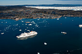 Kreuzfahrtschiff MS Europa, Ilulissat Kangerlua Eisfjord, Ilulissat, Qaasuitsup, Grönland