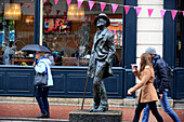 Joyce Statue in O´Connell Street, Dublin, Ireland
