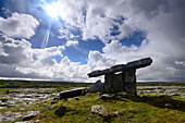 Poulnabrone Dolmen in the Burren, Clare, West coast, Ireland