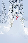 Snowman, Passo Monte Croce di Comelico, South Tyrol, Italy