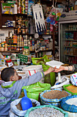 Grocery in the souk, Marrakech, Morocco