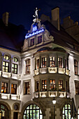 Hofbräuhaus bei Nacht, München, Oberbayern, Bayern, Europa