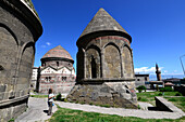 Three tombs in Uc Kumbetler in Erzurum, East Anatolia, East Turkey, Turkey