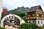 Café in Gerolstein in der Eifel, Rheinland-Pfalz, Deutschland