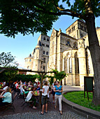 Restaurant Kesselstatt at the Cathedral, Trier on the river Mosel, Rhineland-Palatinate, Germany