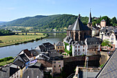 Saarburg on the river Saar, Rhineland-Palatinate, Germany