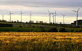 Windräder bei Eisenach, Thüringen, Deutschland
