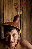 Hoto Portrait, Oro Win elder, Amazon Basin, Brazil.