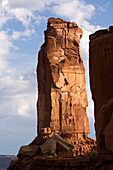An unknown team jugging up Castleton Tower during the ropes leg of day seven of the 2006 Primal Quest adventure race in Moab, Utah.  It was the largest expedition adventure race ever held with 95 co-ed teams of four covering 400 miles in 5-10 days in hope