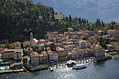 Aerial view of Bellagio on Lake Como, Italy.