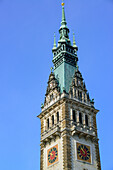 Rathausturm von Hamburg, Hamburg, Deutschland