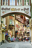 Roemerhofgasse pedestrian area, Kufstein, Tyrol, Austria