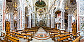 Interior of The Church of Saint Mary of Gesu (Chiesa del Gesu) (Casa Professa), Palermo, Sicily, Italy, Europe