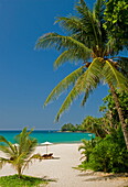 The beach at The Surin Hotel, Phuket, Thailand, Southeast Asia, Asia