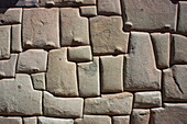 Magnificent Inca wall, Cuzco, UNESCO World Heritage Site, Peru, South America