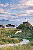 Path leading to Twr Mawr Lighthouse on Llanddwyn Island, Anglesey, Wales, United Kingdom, Europe