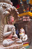 Statue at Bhimsen Temple, Kathmandu, Nepal, Asia