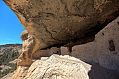 Cliff dwellings constructed over 700 years ago, Gila Cliff Dwellings National Monument, New Mexico, United States of America, North America