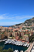 Port of Fontvieille, Fontvieille Harbor, Fontvieille, Monaco, Cote d'Azur, Mediterranean, Europe