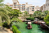 Dhows cruise around the Madinat Jumeirah Hotel, Dubai, United Arab Emirates, Middle East