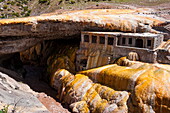 The Inca Bridge near Mendoza, Argentina, South America