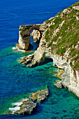 Tripitos Arch, Paxos, Paxi, Ionian Islands, Greek Islands, Greece, Europe