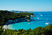 Voutoumi beach, Antipaxos, Antipaxi, Ionian Islands, Greek Islands, Greece, Europe