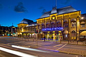 Central Station at dusk, Drottningtorget, Gothenburg, Sweden, Scandinavia, Europe