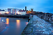 St. Andrews Harbour before dawn, Fife, Scotland, United Kingdom, Europe