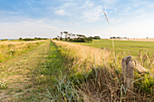 Path across a meadow, Gedser, island of Falster, Denmark