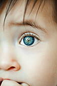Infant's eye, close-up